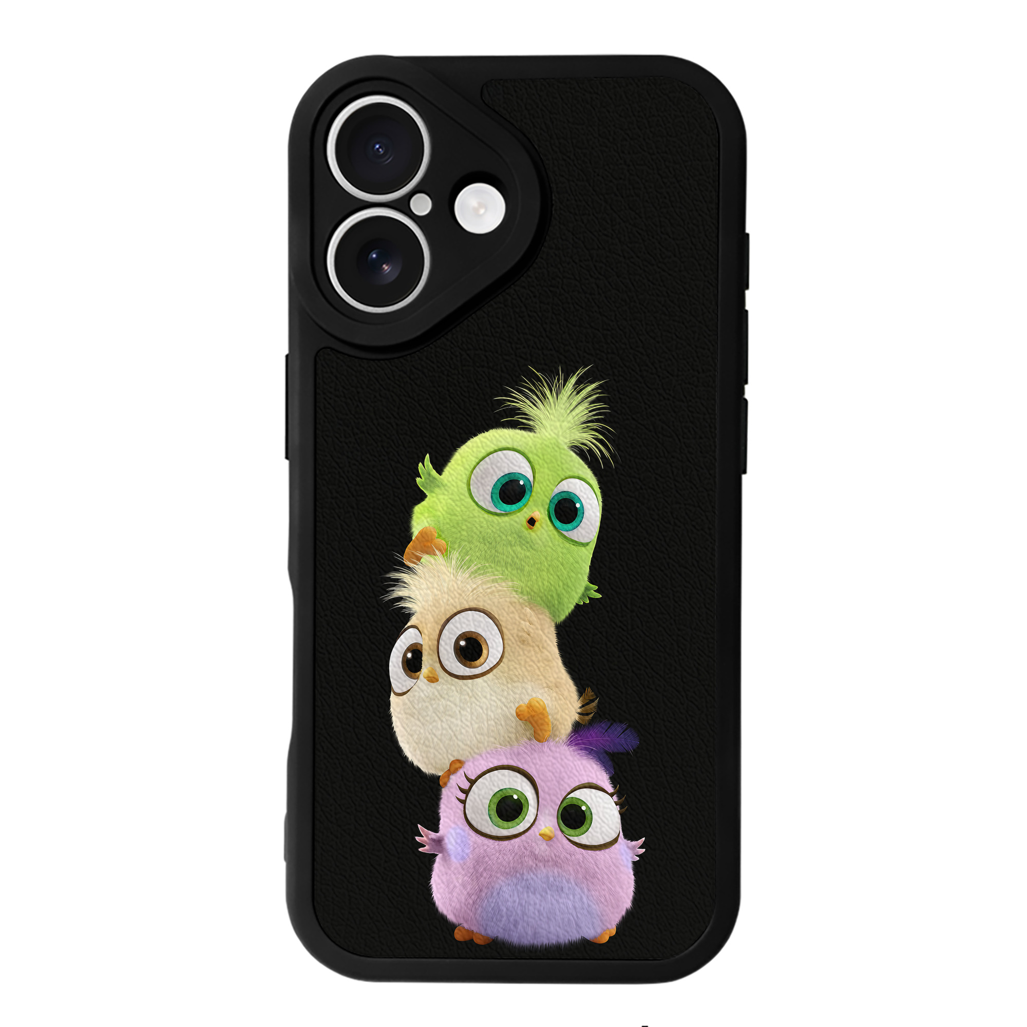 （画像用） Angry Birds アングリーバード 【iPhone 16シリーズ対応】シリコンスマホケース（レザー調） 材質：シリコン